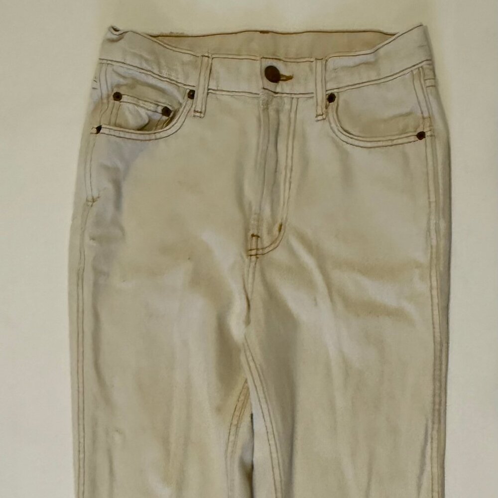 B Sides Louis High Rise Slim in Tile White, size 25